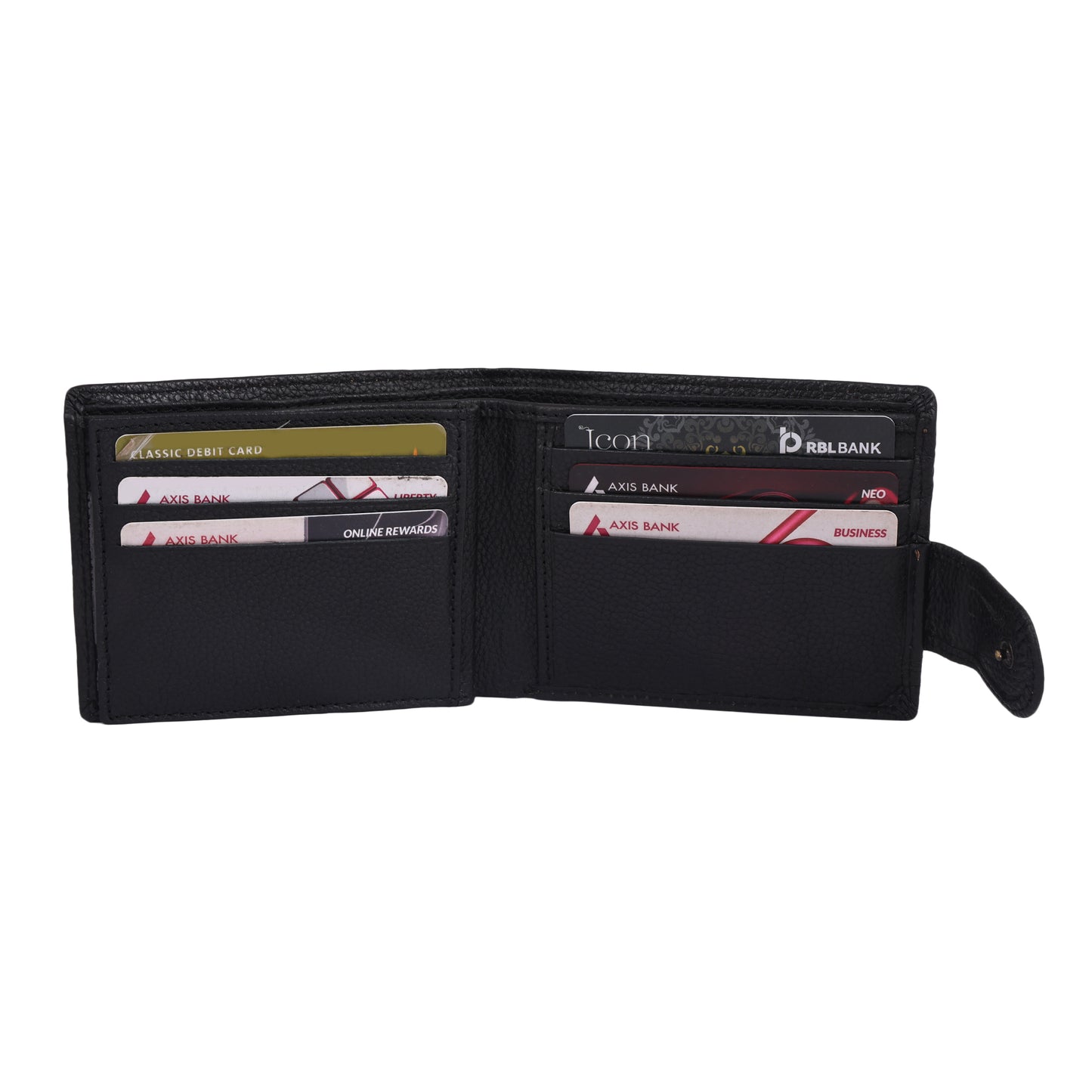 BBELLE CO Vertical Dual Zip Wallet with Card Slots, Original Leather Purses for Men, Leather Wallet