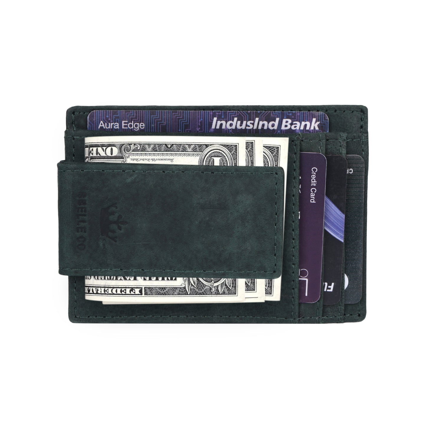 BBELLE CO Front Pocket Minimalist Leather Slim Wallet