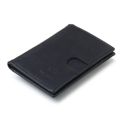 Bbelleco Genuine Leather Slim Wallet | RFID Blocking Skinny Minimal Thin Front Pocket Wallet for Men |