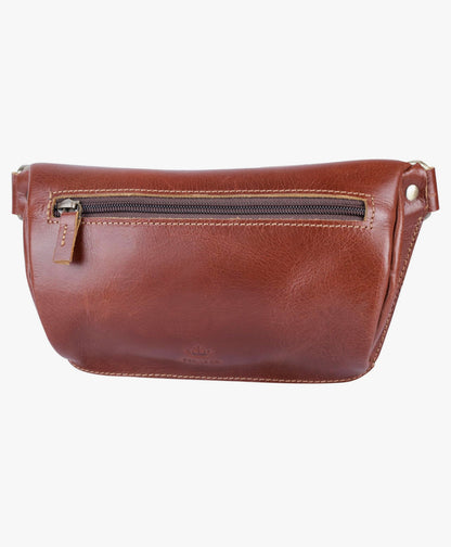 BBELLE CO. Leather Unisex Sling Bag | Convertible Fanny Pack & Sling | Stylish Travel Pouch