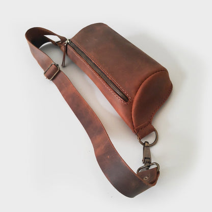 BBELLE CO. Leather Unisex Sling Bag | Convertible Fanny Pack & Sling | Stylish Travel Pouch